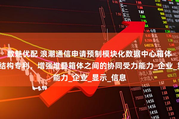 数魅优配 浪潮通信申请预制模块化数据中心箱体堆叠连接结构专利，增强堆叠箱体之间的协同受力能力_企业_显示_信息